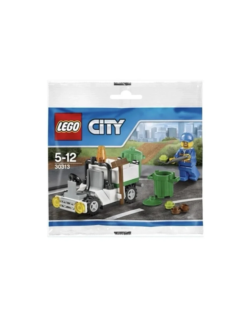 LEGO City 30313 Garbage Truck Man Cans New Retired Polybag 48pc